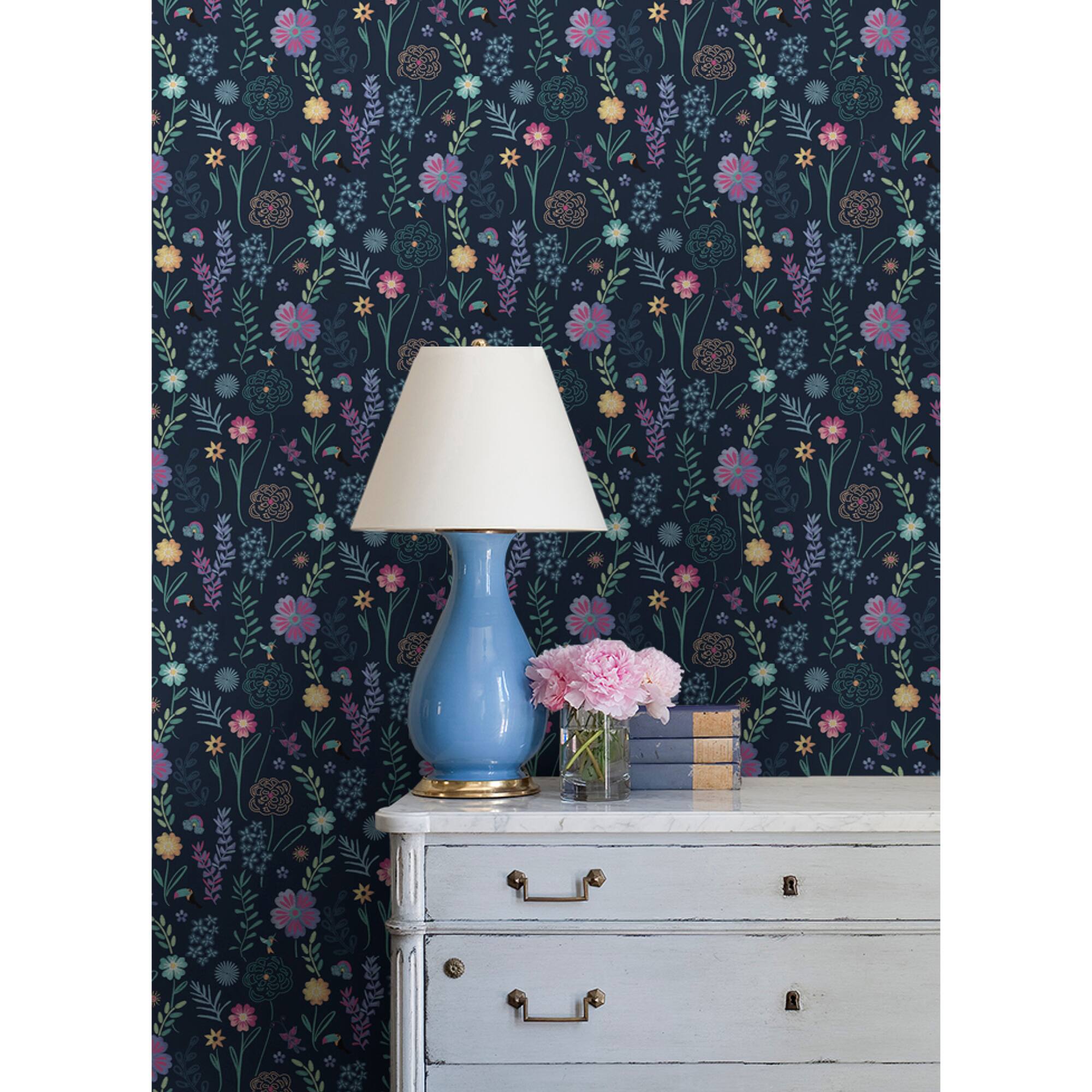 RoomMates Disney Encanto Embroidery Floral Peel & Stick Wallpaper